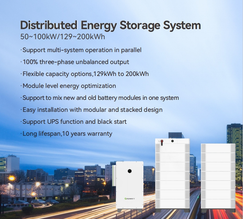 Growatt APX High Voltage Battery System All in One BESS 50kW Battery and WIT Inverter