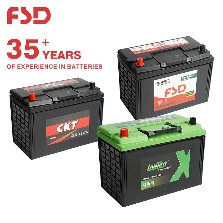 High Performance Cold Resistance Rechargeable Auto Battery 12V 80Ah Electric Vehicles JIS Standard Portable Cars Battery