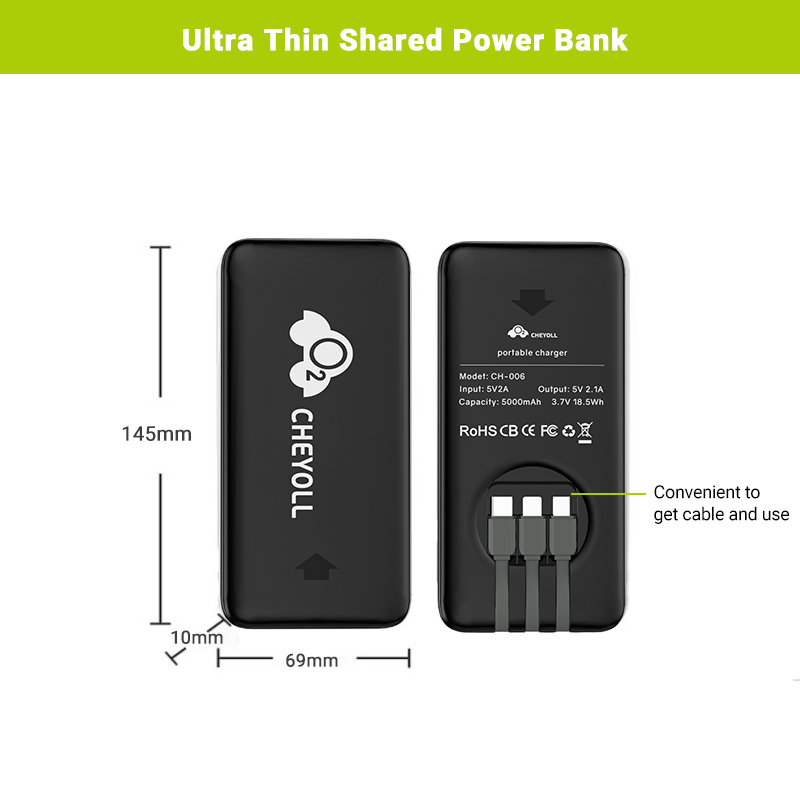 Outdoor Cheyoll Advertising Rechargeable Battery Charging Sharing Power Banks Rental