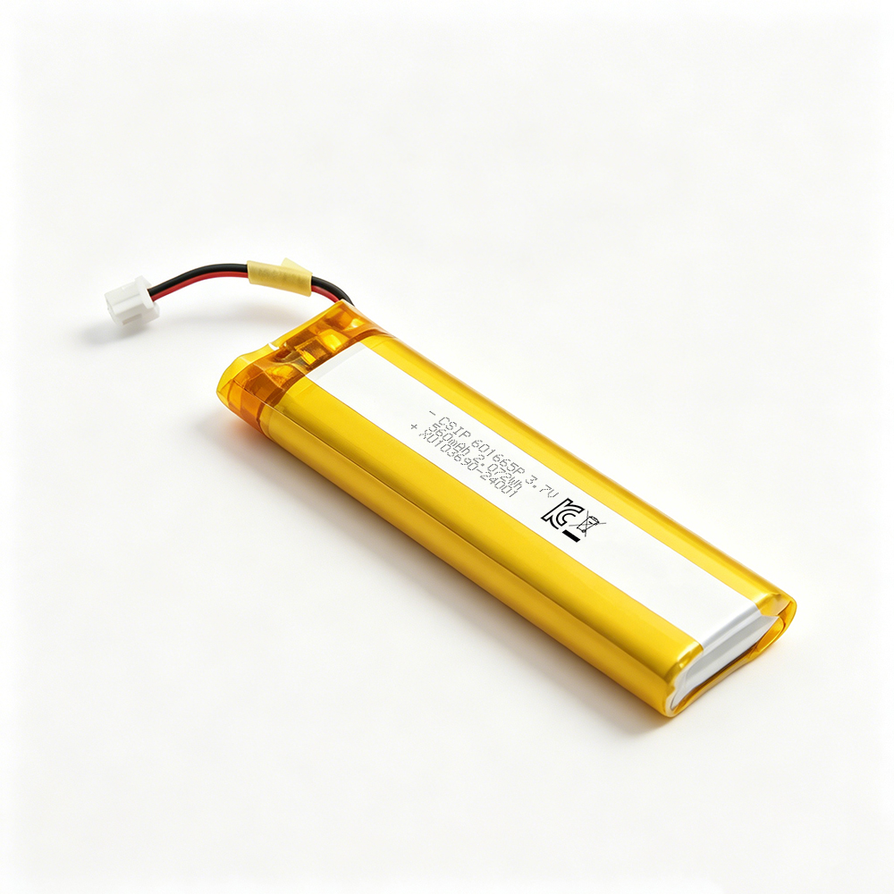 Pouch Lithium Polymer Battery 601665 560mAh 3.7V Li-Polymer Batteries KC Certificate JST PH2.0 Connector Lipo Battery