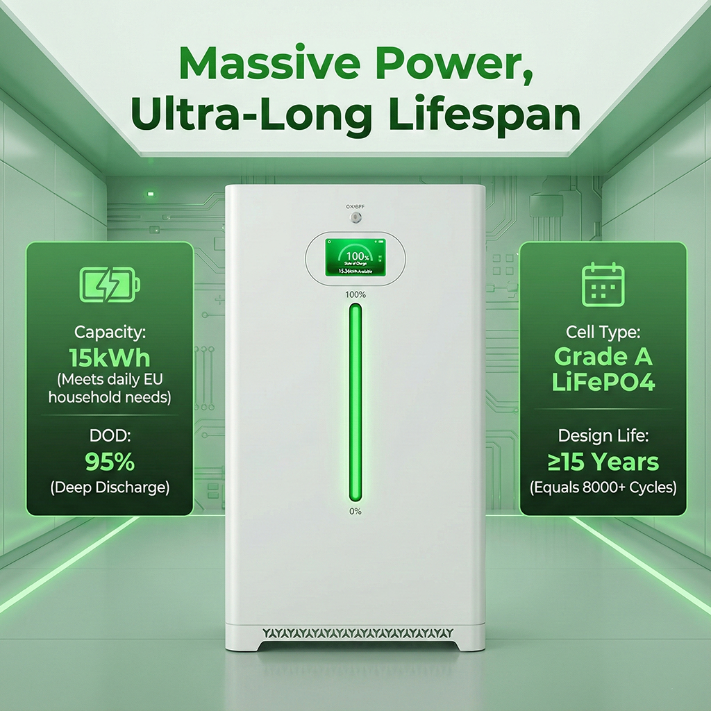 Cylaid 48V 200Ah 300Ah Power Wall Lithium Ion UPS Pack Home Energy Storage 15KW 314Ah Solar Power System 51.2V Lifepo4 Battery