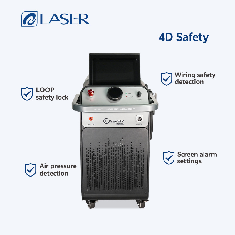 Industrial Air Cooled 1500w Handheld Fiber Mini Laser Welder 3 in 1 Portable for Battery Welding