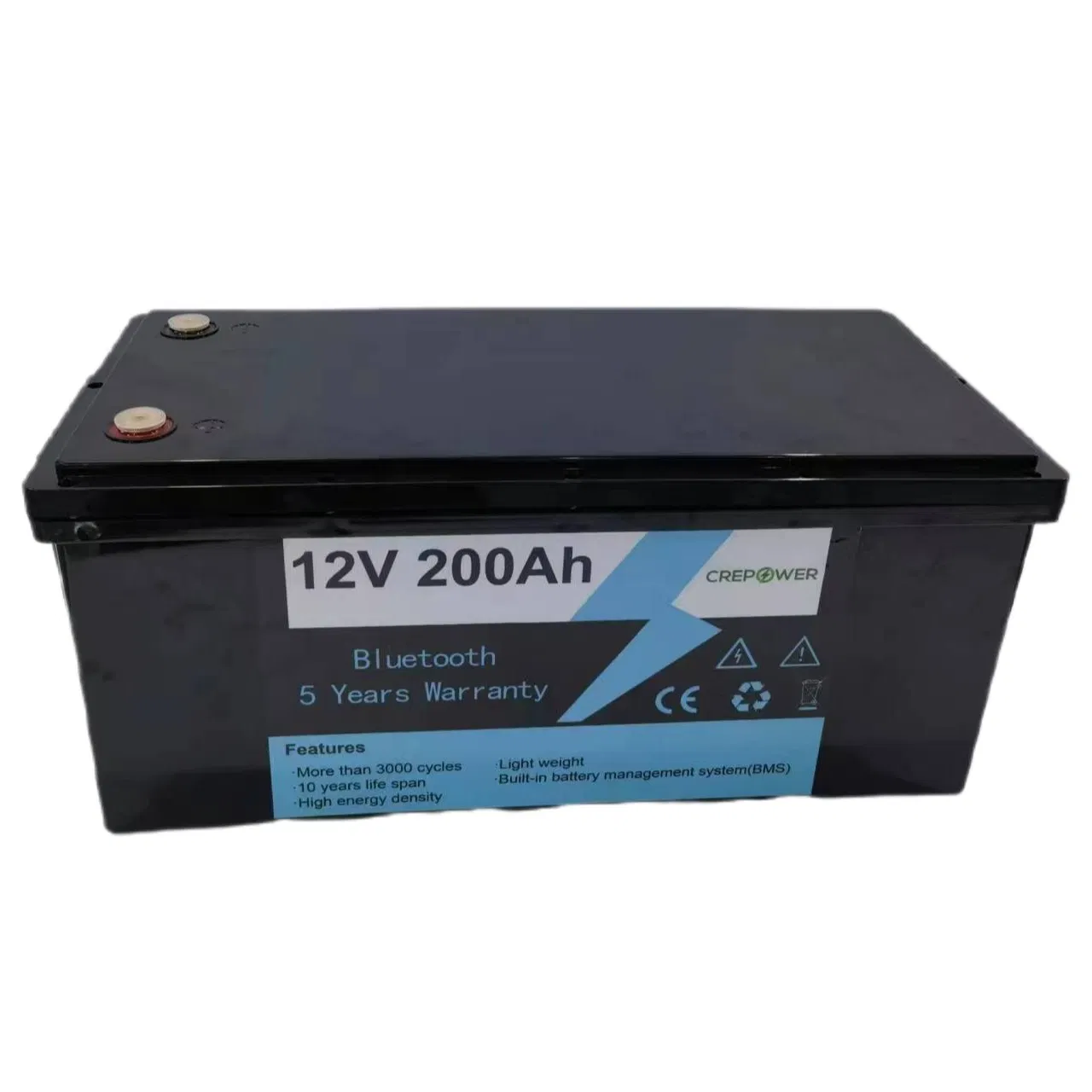 LiFePO4 12V 200ah Lithium Technology Smart BMS Inside Solar Storage Battery