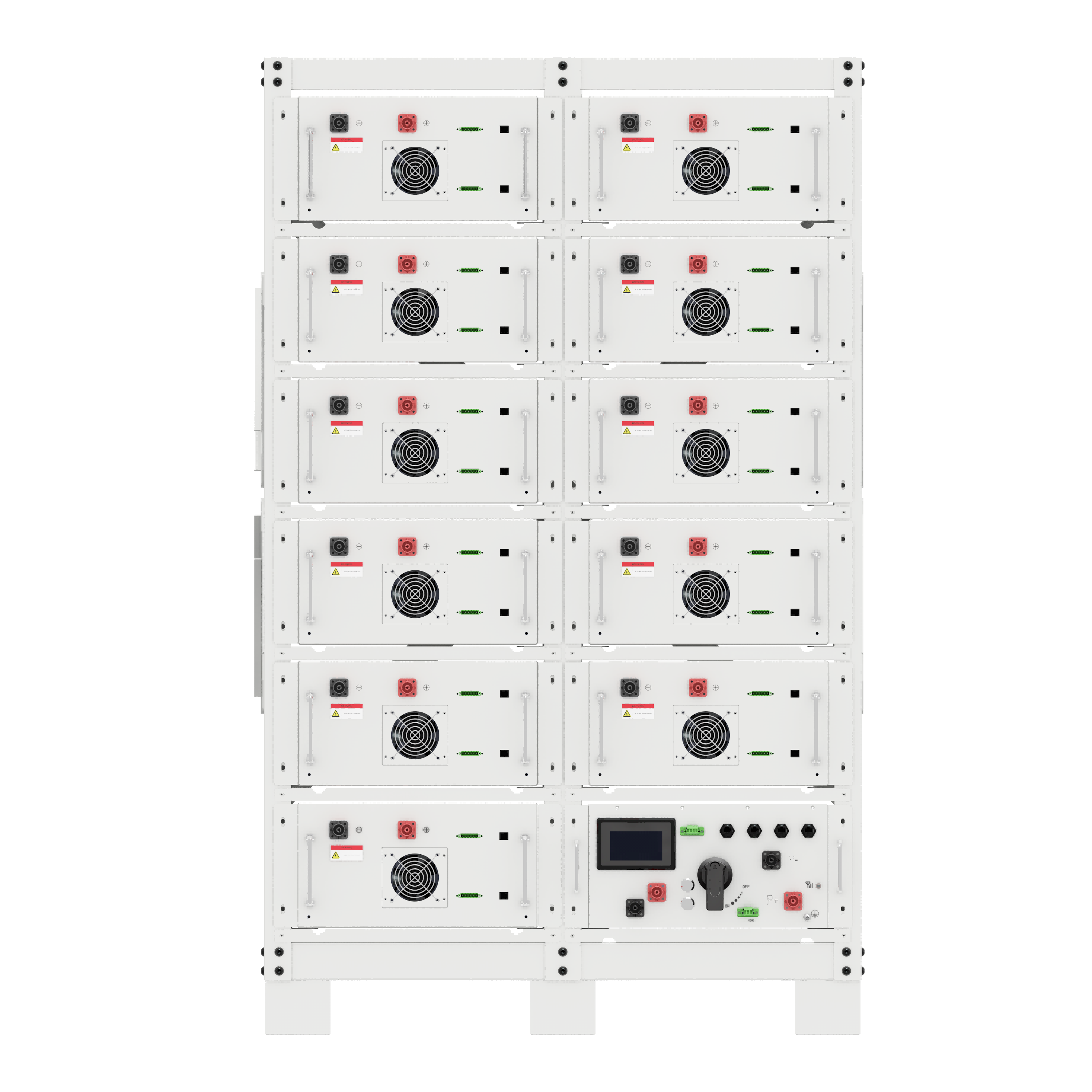 Commercial Grade 100kW 125kW Hybrid Solar System, All in One Solar Power Backup Set with 200-250kWh Battery Storage