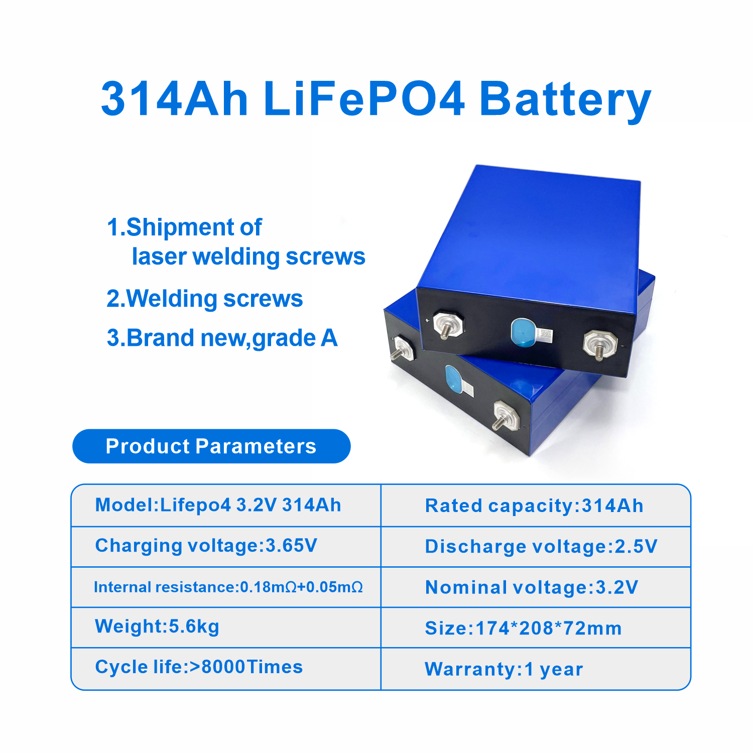 Grade A Cornex 3.2V 280Ah 300AH 302Ah 320AH 314ah Lifepo4 Battery Cell 12V 48v Solar Energy Storage Lithium Ion Batteries