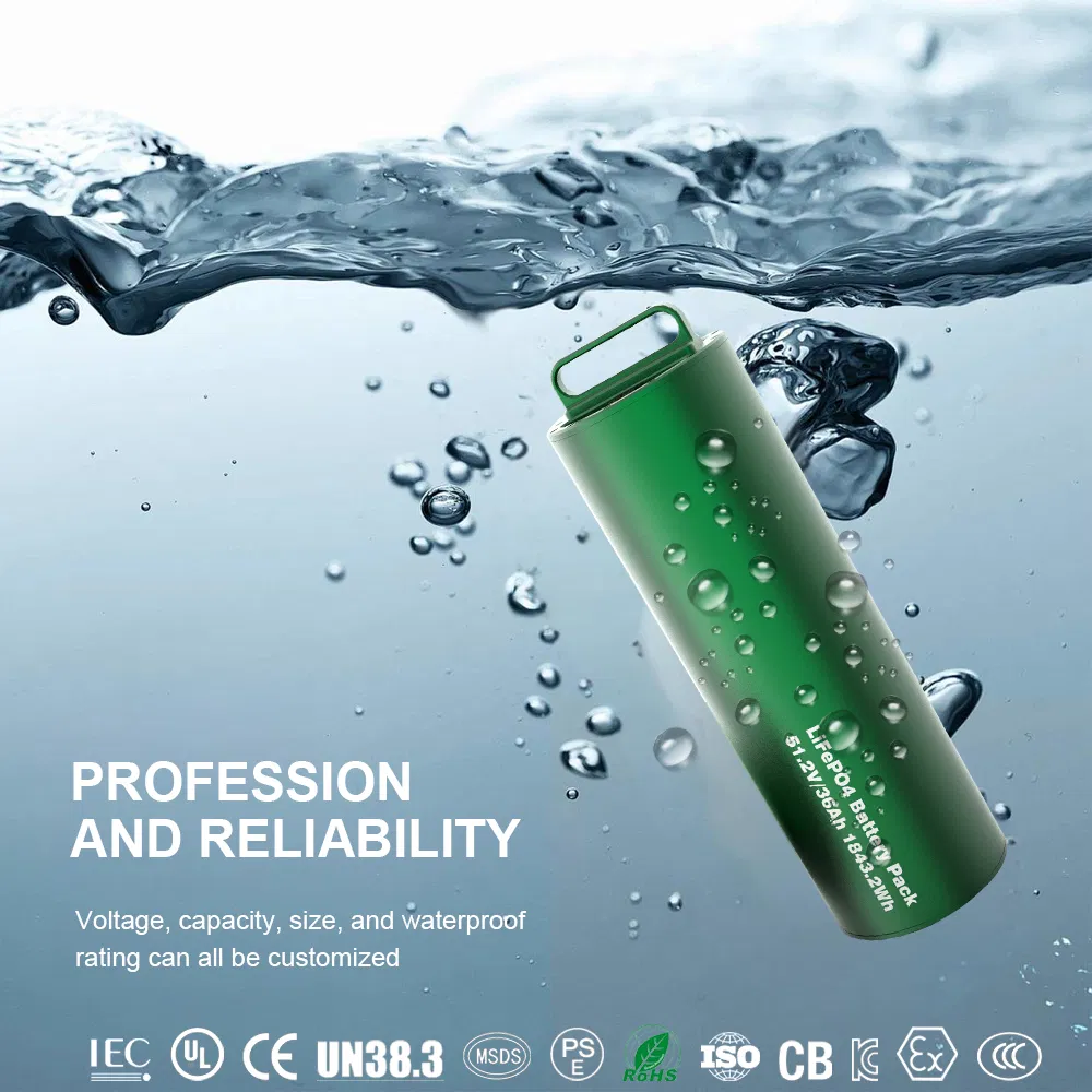 Rugged D48c 48V 100ah Deep Cycle Lithium Battery IP68 -20℃ to 60℃ Wide Temp 3000 Cycles 200A for Underwater Glider Marine Robotics Solar Storage