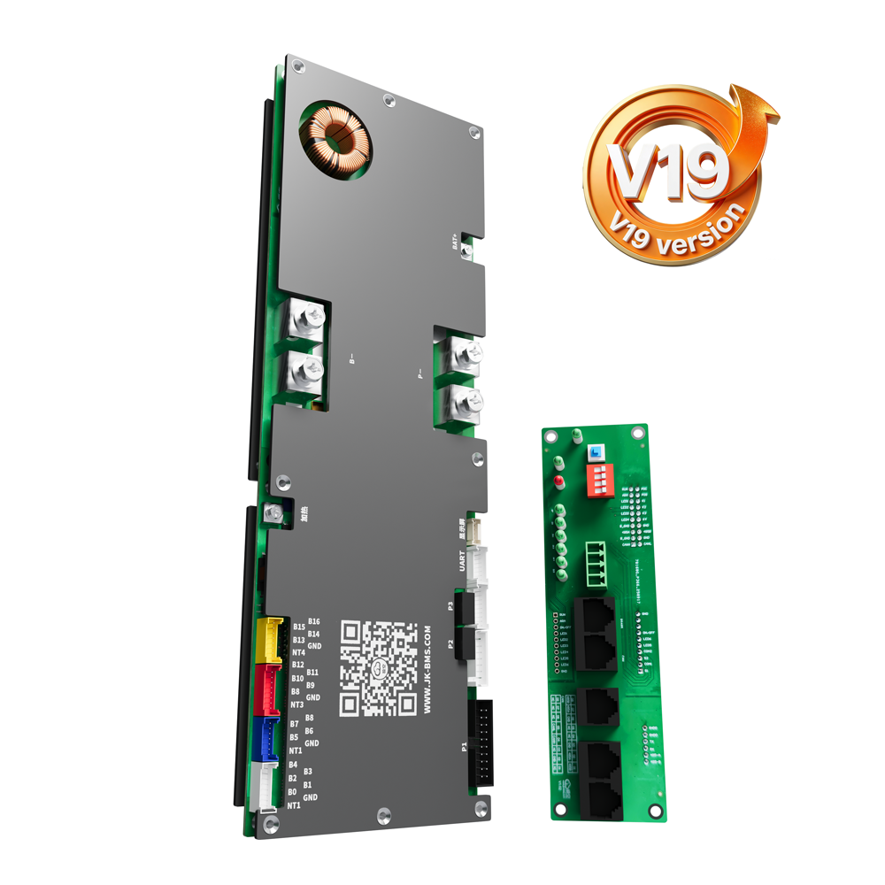 JK BMS V19 16S 200A Battery Management System 48V Lithium Ion Parallel Support RS485 CAN BT JK BMS 200A
