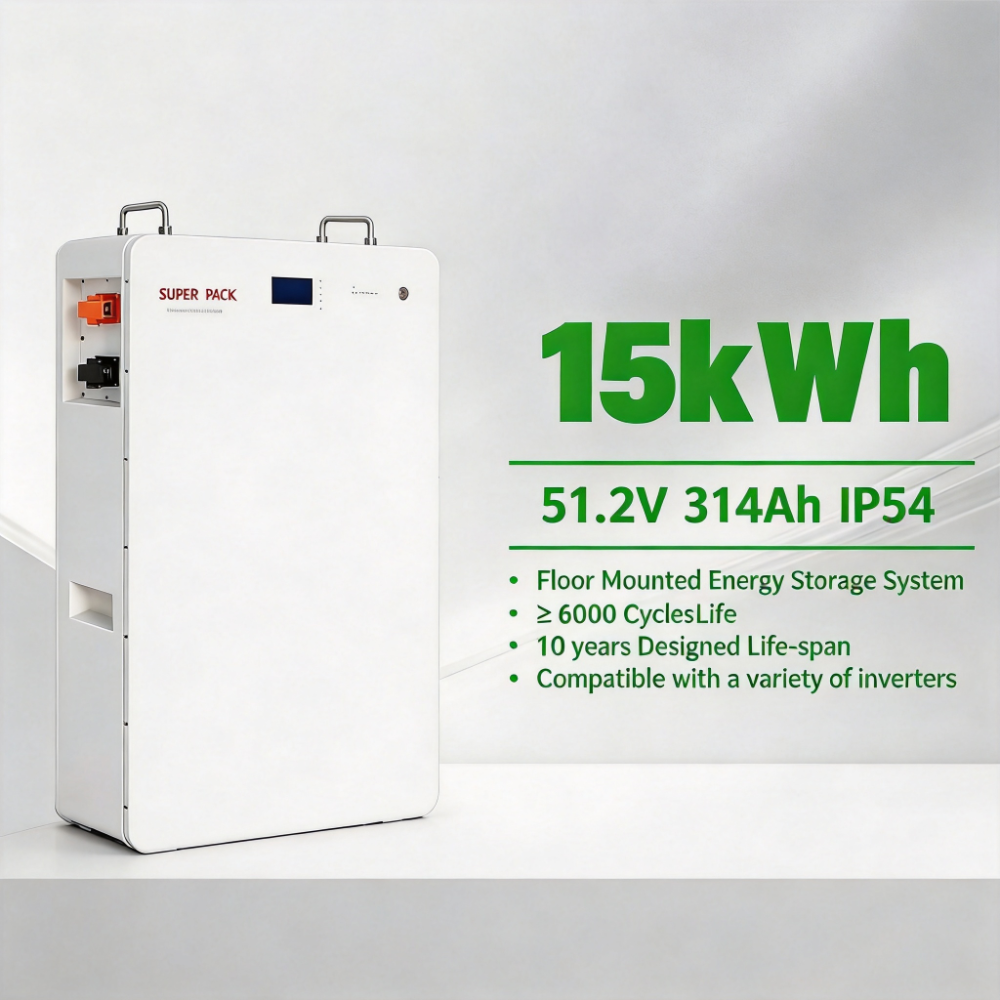 High Capacity 15KWh 51.2V Battery Energy Storage System for Residential Use with Solar and Lifepo4 Compatibility