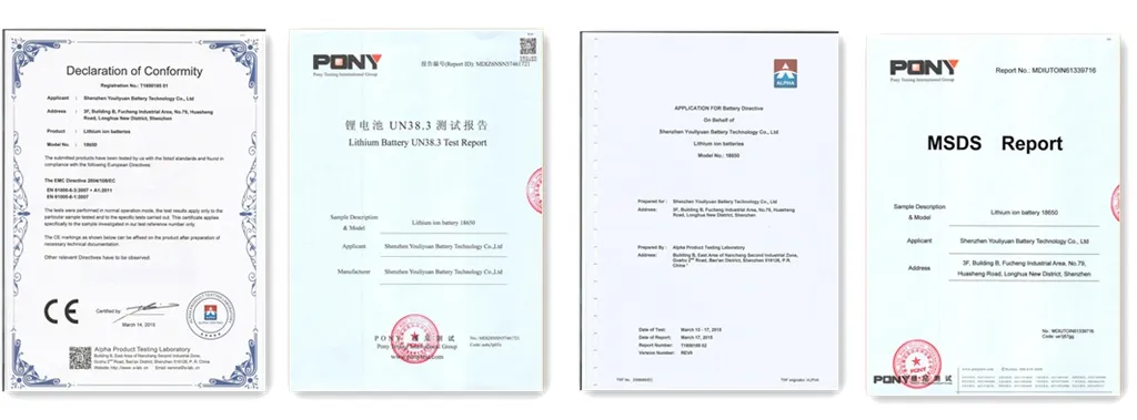 Certifications