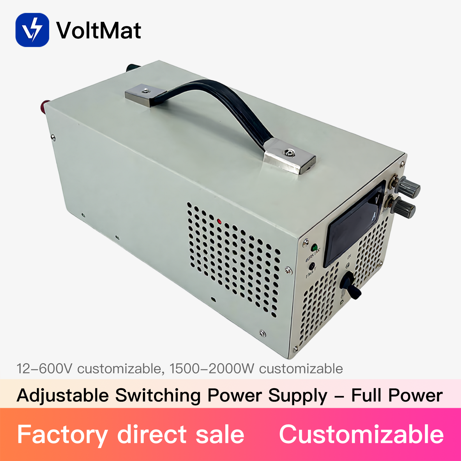 Output 400V-1800W Industrial High Power DC Stabilized Switching Power Supply 12V-600V Single Output High Efficiency Optional