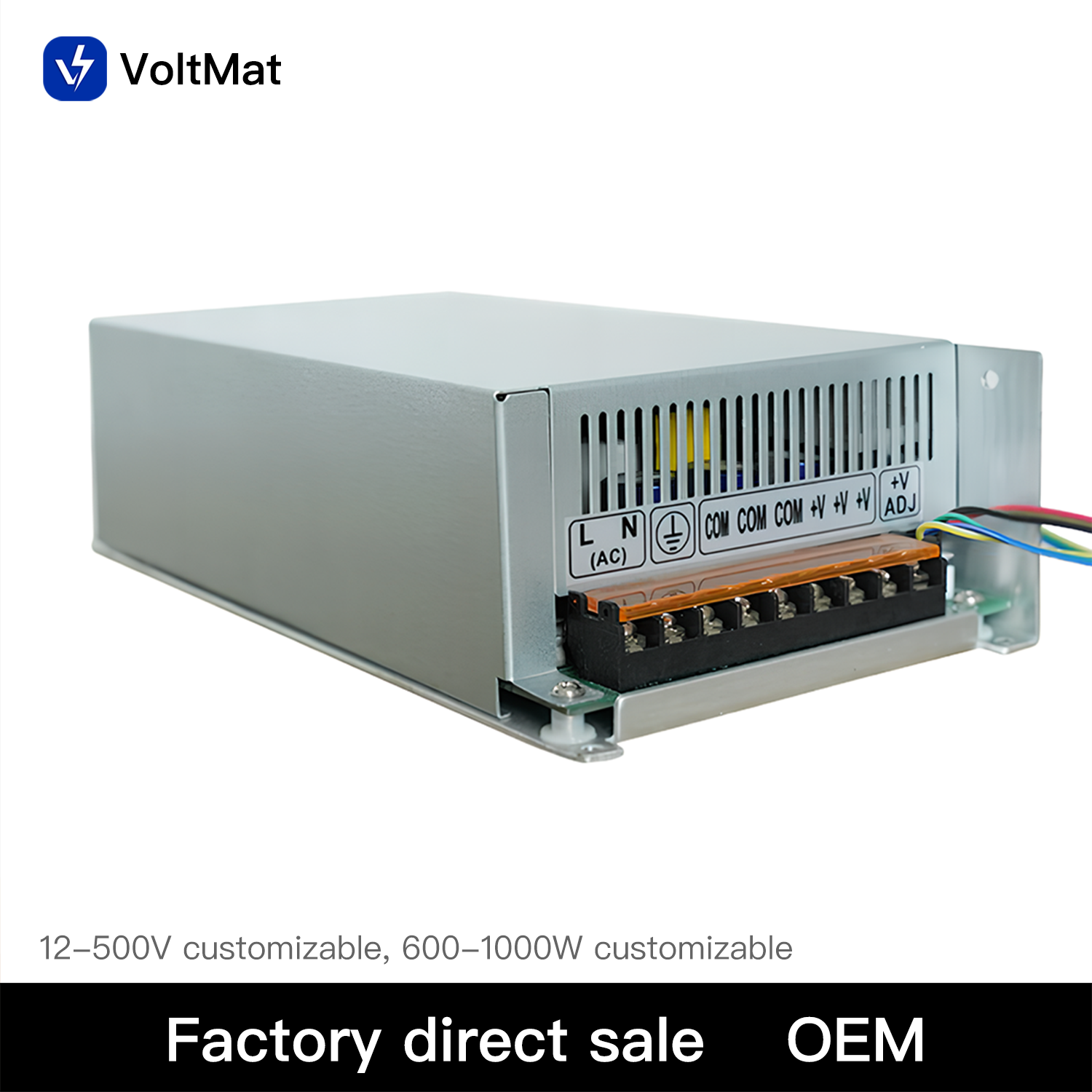 90V-700W Regulated Single Output AC-DC Switching Power Supply 600W-1000W Adjustable 12V-500V High Efficiency Industrial Use High