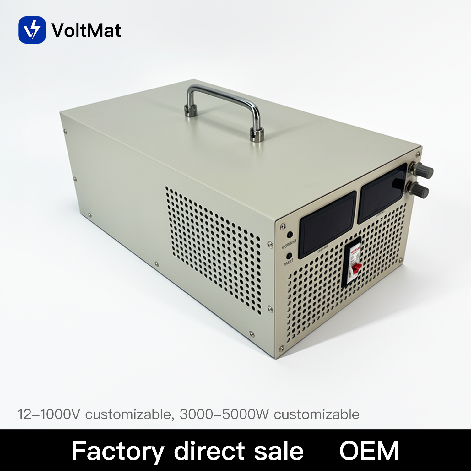 3000W-5000W DC Regulated Single Output Industry Use High Voltage Adjustable Power Supply for Battery Charging High Efficiency