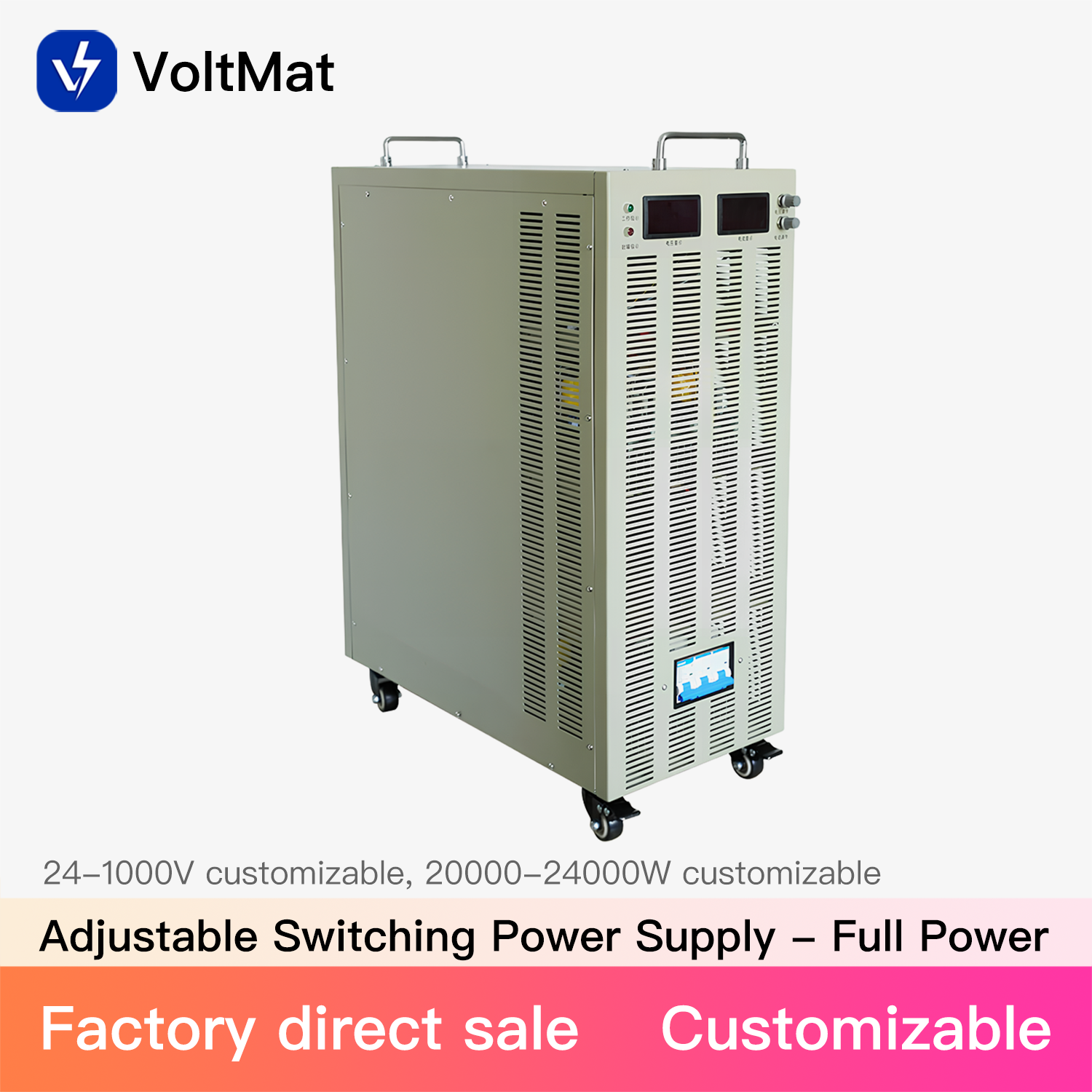 Single Output 600V-24000W High-Efficiency 89% DC Switching Power Supply with Multi-Voltage Input 600V 1 Year Warranty
