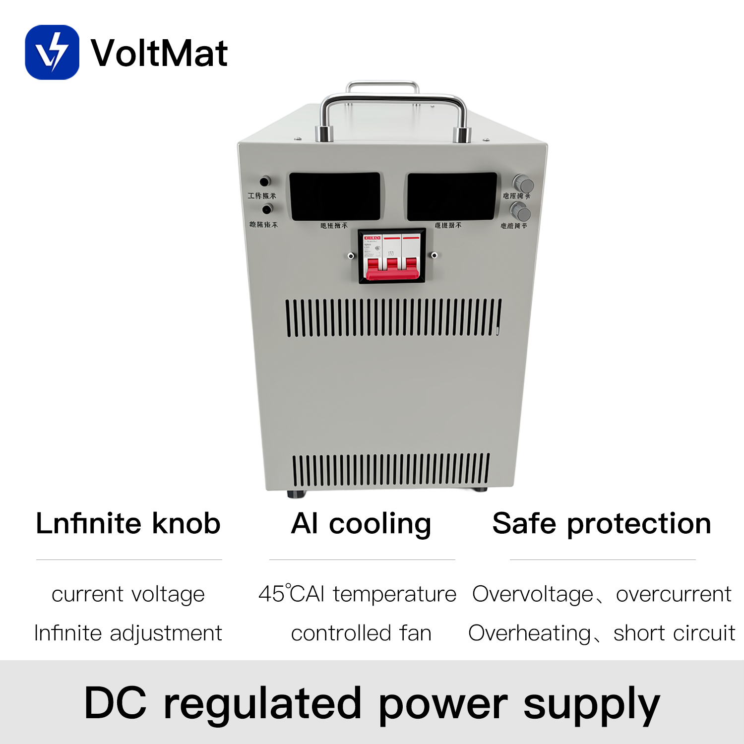 High Power DC Regulated Adjustable Switching Power Supply 10000W 24V-1000V Single Output 88-89% Efficiency 1 Year Warranty