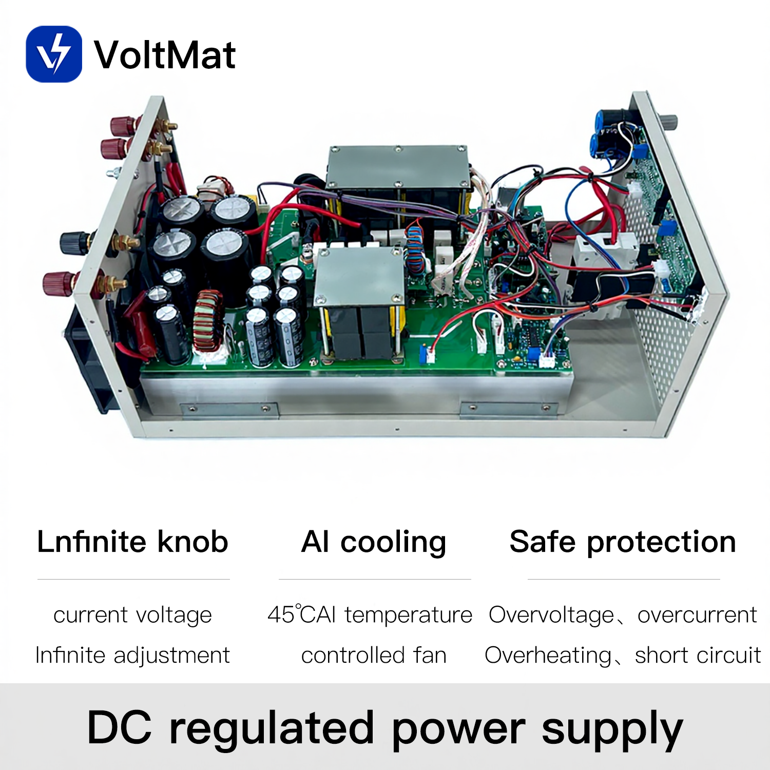 600V 3000W Single Output High Efficiency DC Power Supply Voltage Regulator for Heavy-Duty Industrial Applications