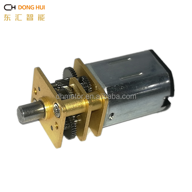 OEM China Supplier Cheap Price Dia 12mm 6v 45/75/150rpm DC Brushed Gear Motor with Wheel for Toy Car DGA12-N20