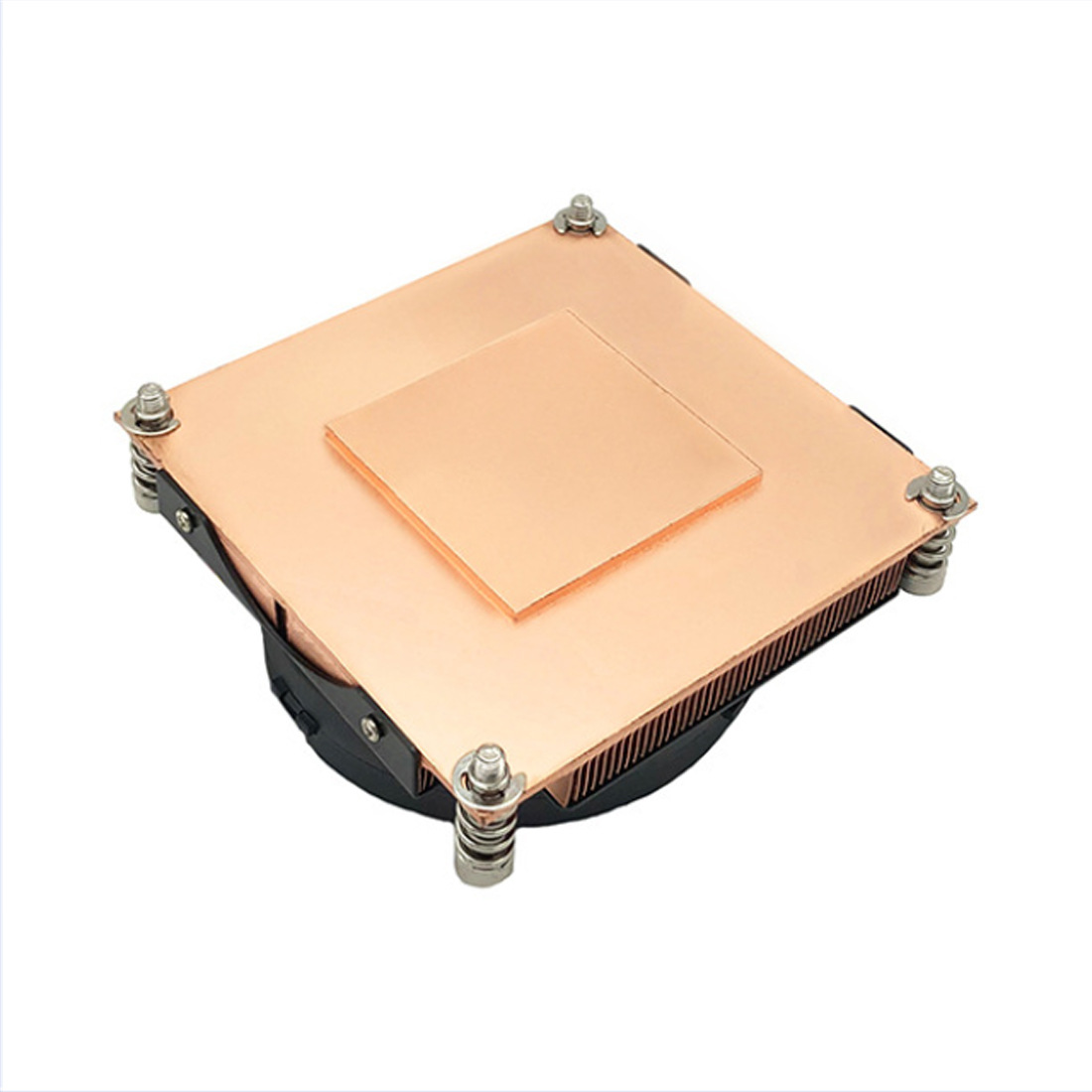 Heat sink LGA115X-1U3E 110W square motherboard copper heat sink 1150 1151 1155 1156 1200 server CPU fan heat sink