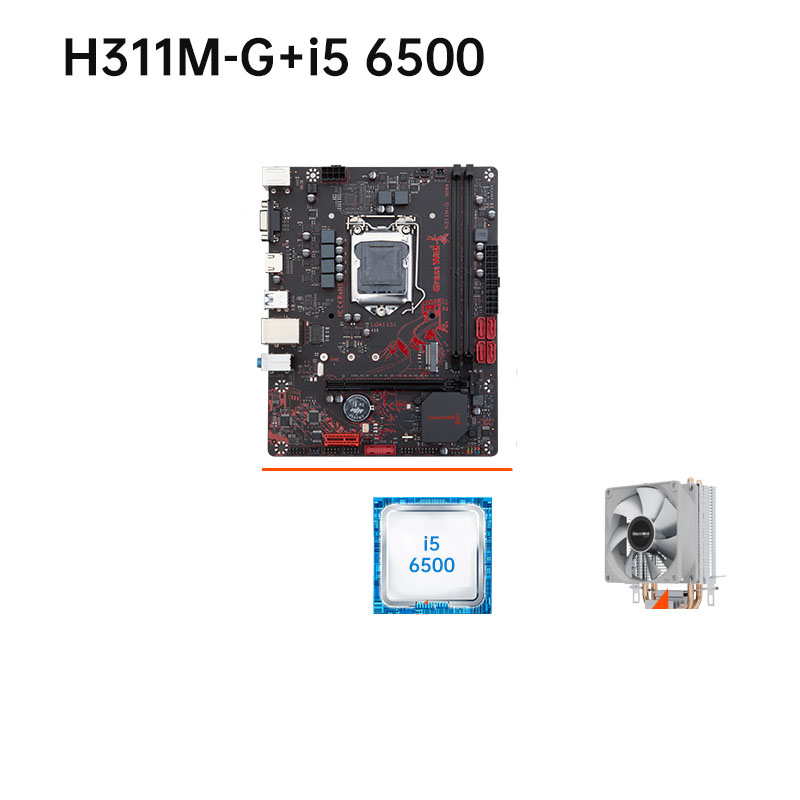 Computer Motherboard H311M-G I5 6500 Xianglong 400 Battle Edition with Nuclear Display Desktop H311M-G D4 Motherboard