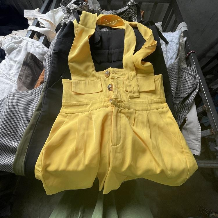 Arco-íris Roupas Usadas Atacado Preço Barato Macacão de Algodão Feminino