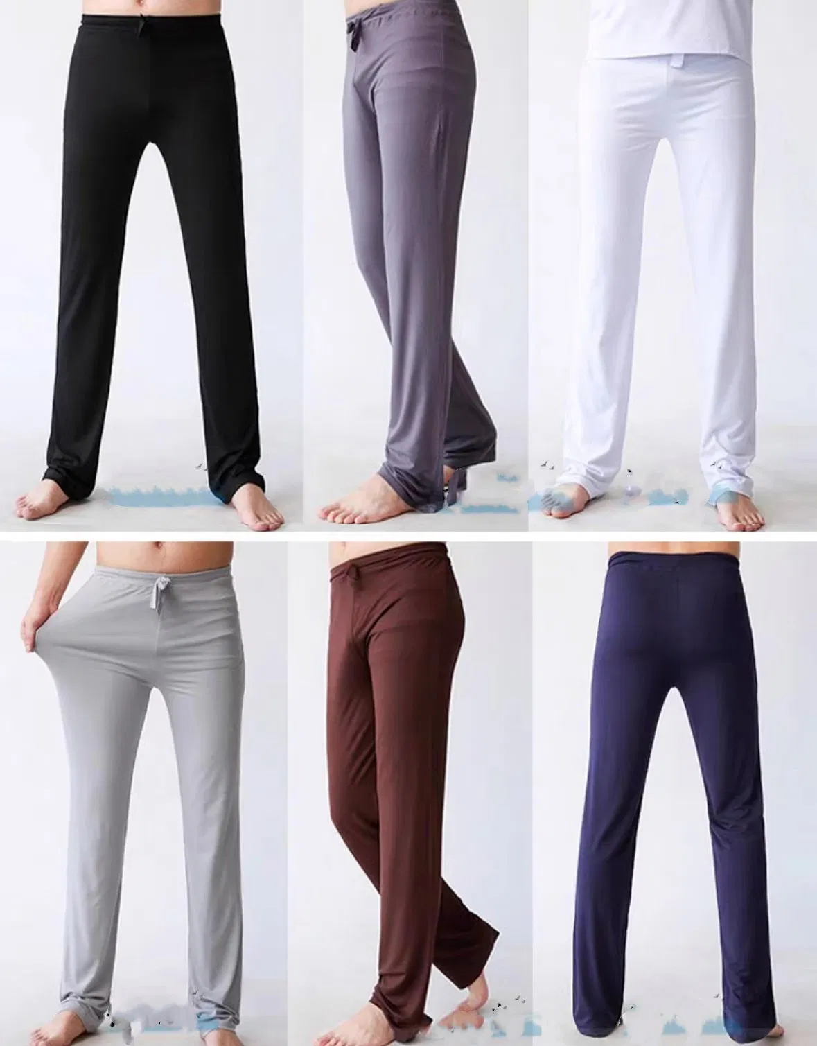Novo Design Calças de Yoga Masculinas Amigas da Pele Roupas para Casa Casual Esportivas Soltas