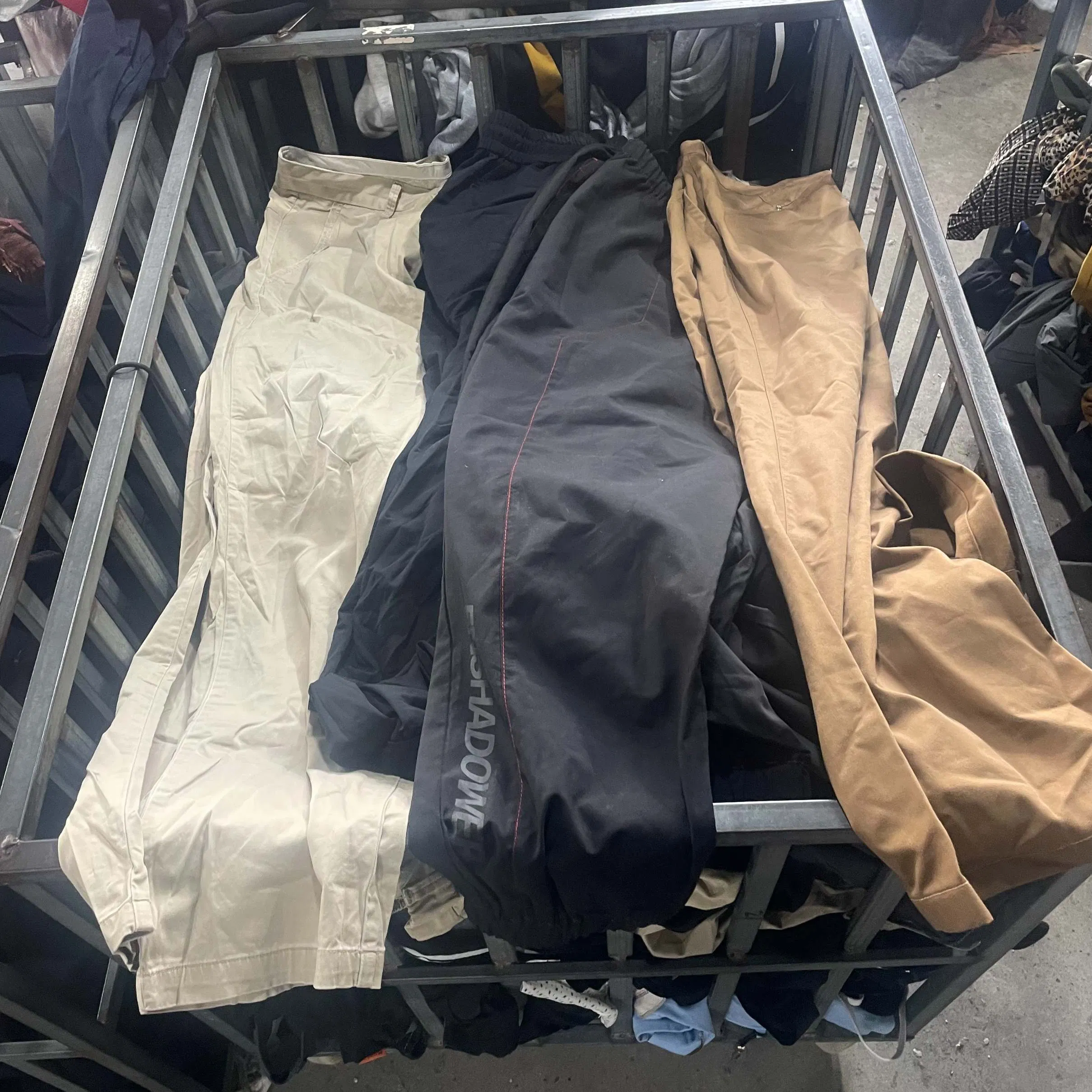 Calças de Segunda Mão para Homens, Calças e Calças Usadas, Lote de Roupas Usadas