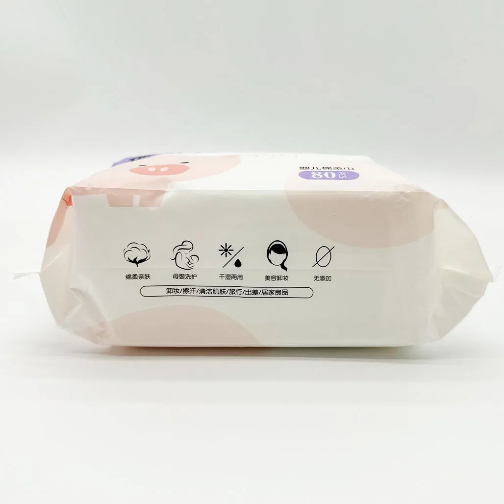 Toalhetes Faciais Secos Ultra Macios Descartáveis de Algodão para Limpeza, Venda Quente, Preço de Fábrica, Mercado da Coreia, Malásia e Filipinas