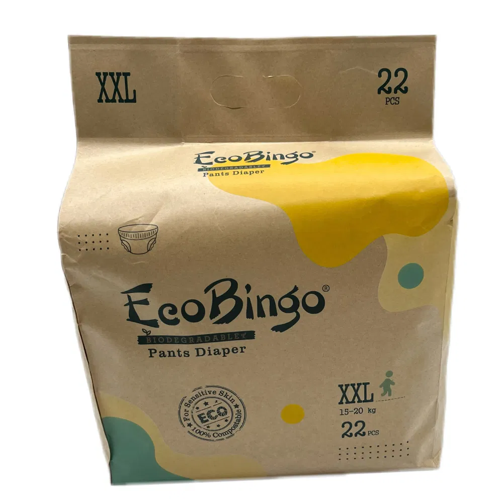 Tecnologia Nova de Fábrica Calça de Treinamento para Bebê em Algodão Macio Ecológico Biodegradável