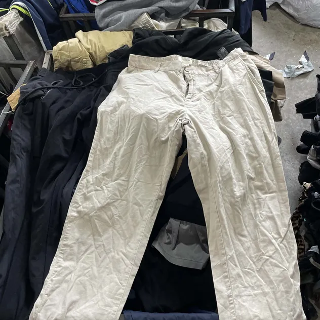 Calças de Segunda Mão para Homens, Calças e Calças Usadas, Lote de Roupas Usadas