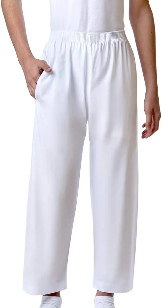 Fabricação de Roupas 100% Calças de Karate de Algodão com Cintura Elástica para Adultos e Crianças