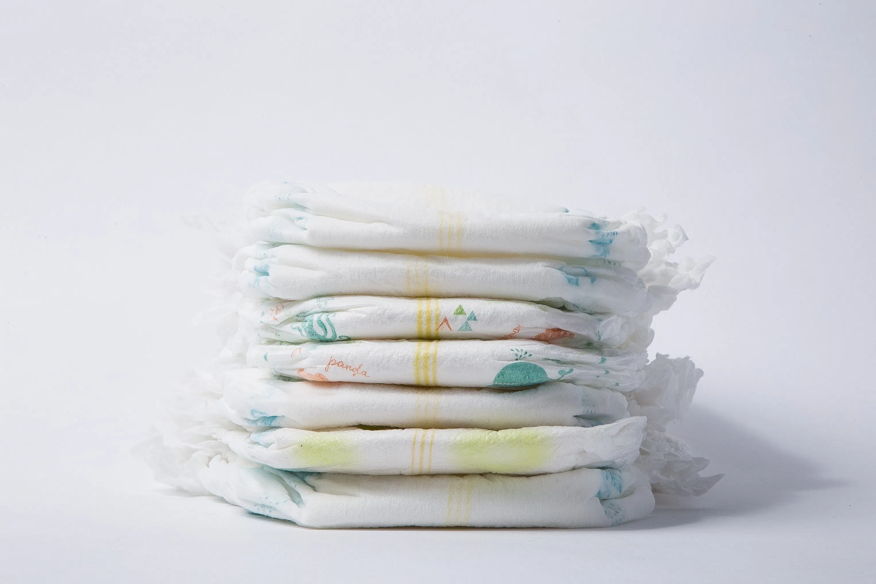 Fraldas de Bebê Atacadistas Macias para a Pele Fibra de Bambu Orgânica Natural Fralda Descartável para Bebê