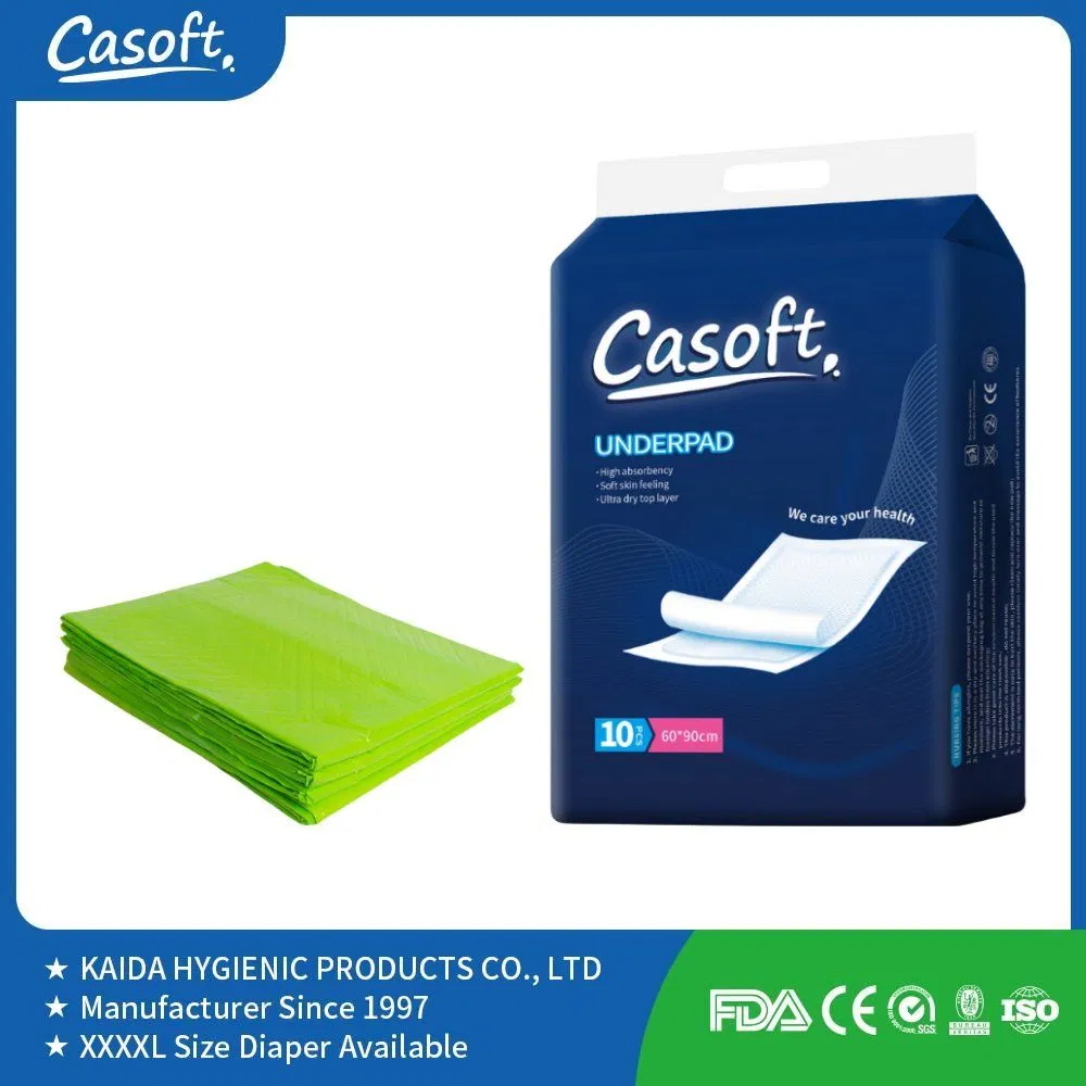 Protetores de cama descartáveis cirúrgicos super absorventes usados em hospitais, OEM por atacado, para incontinência em idosos