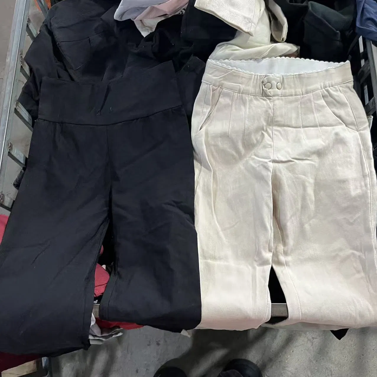 Calças de Lápis de Segunda Mão Pré-Amadas Vintage Slim Fit Jeans de Denim Usados Calças Skinny com Stretch Lote Misturado Atacado