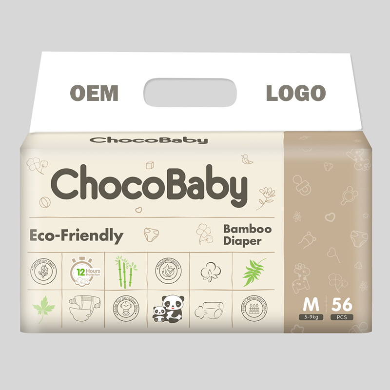 Fralda de Bambu Natural Biodegradável e Descartável para Pele Sensível Fraldas para Bebês a Preço de Fábrica