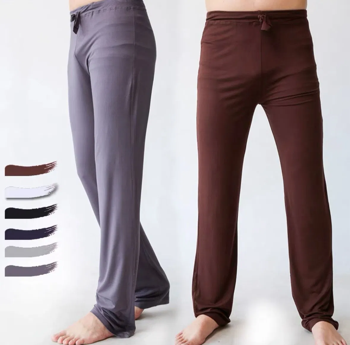 Novo Design Calças de Yoga Masculinas Amigas da Pele Roupas para Casa Casual Esportivas Soltas