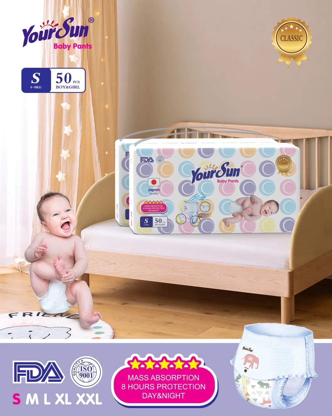 Calças de Fraldas Ultra Macias e Super Absorventes para Conforto Noturno