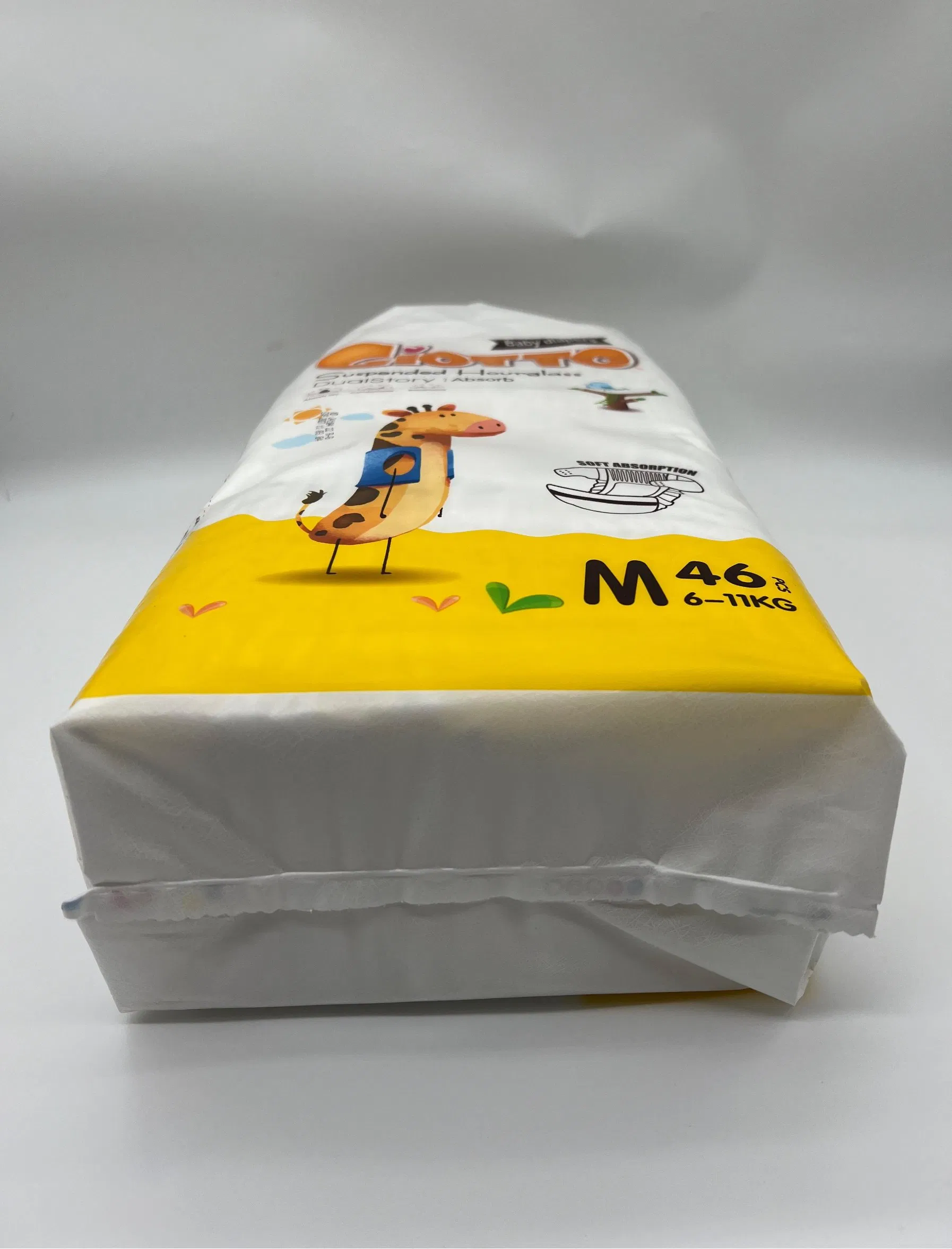 Fornecedor de fraldas de bebê de fita macia, fornecedor de fábrica por atacado, bloqueio de vazamentos noturnos, ganchos elásticos nas pernas, marca personalizada, fábrica de Zhangzhou