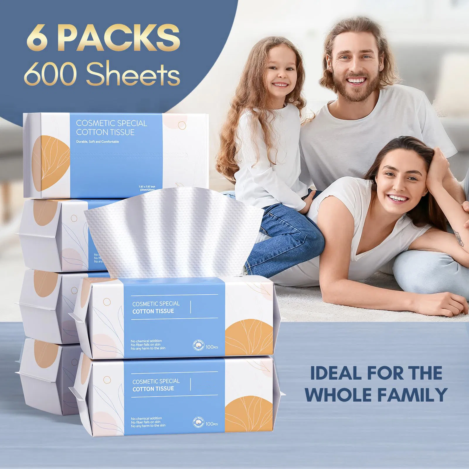 Toalhas de Lavagem Ultra Macias Algodão Facial Lenços Secos Limpeza Facial Novo Pacote Grande Atualizado 1pack