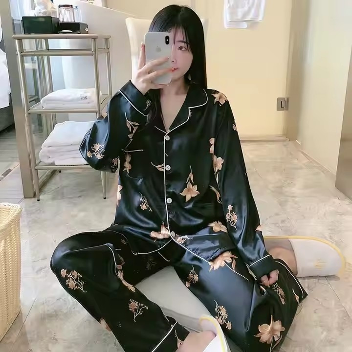 Preços Baixos Alta Qualidade Roupas de Noite Femininas Vestido Sexy 2 Peças Conjunto de Moletom Blusa de Manga Longa e Calça