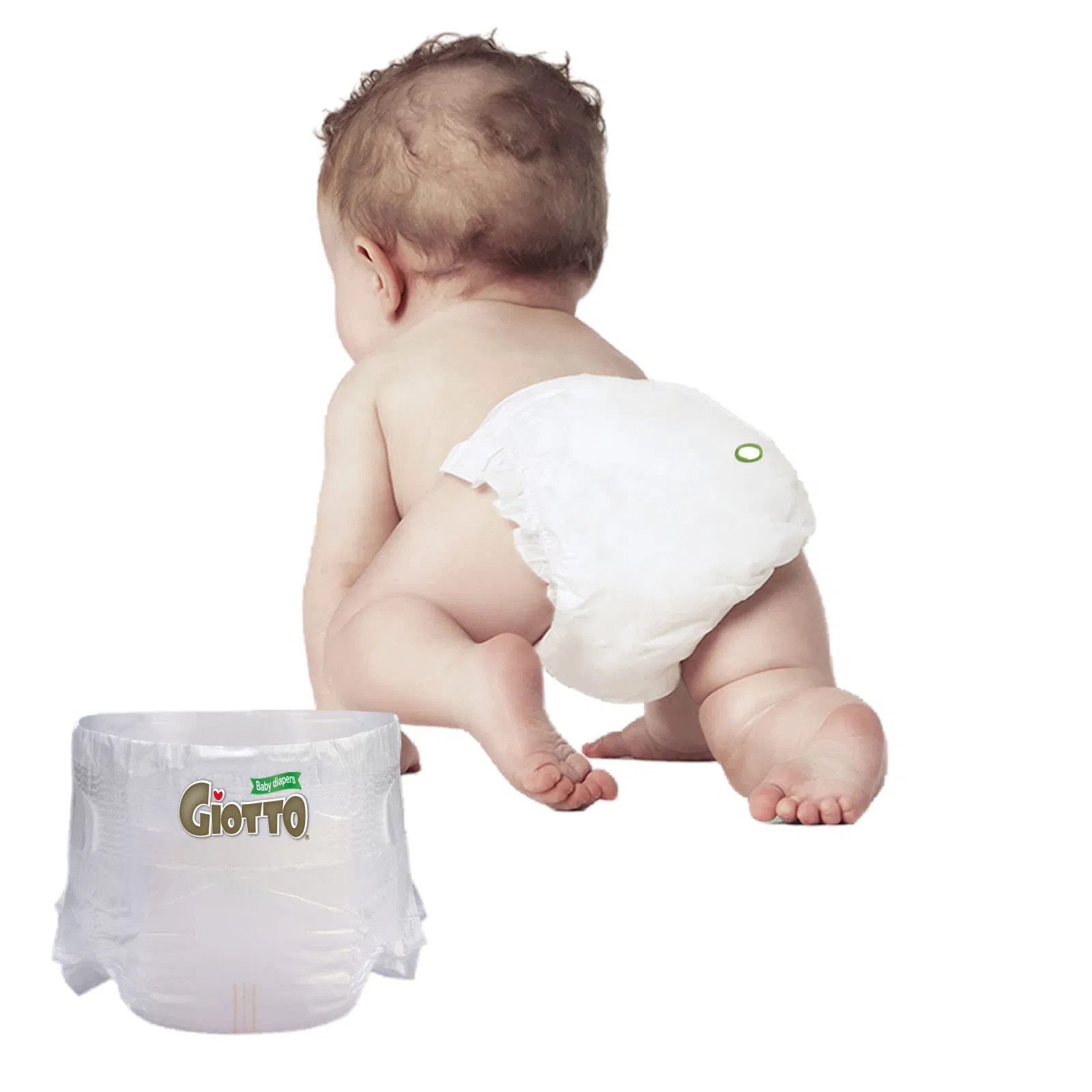 Fralda descartável de bebê em algodão orgânico e bambu, tamanho médio, ultra fina e super grossa, com camada traseira de PE, amostra gratuita