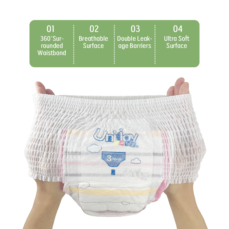 Pants de Treinamento para Bebês Descartáveis com Protetores de Vazamento Tamanho Recém-Nascido Fralda para Bebê Dormindo Doce