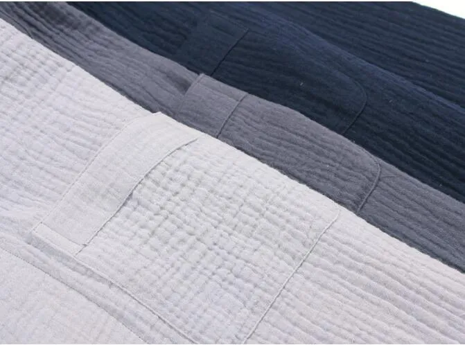 Conjunto de Pijamas de Algodão Muslin Masculino