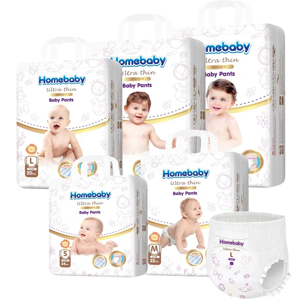 Design de Fraldas Personalizadas Biodegradáveis Não Tecidas Fraldas Descartáveis para Bebês Atacado Fabricante Chinês de Fraldas para Bebês