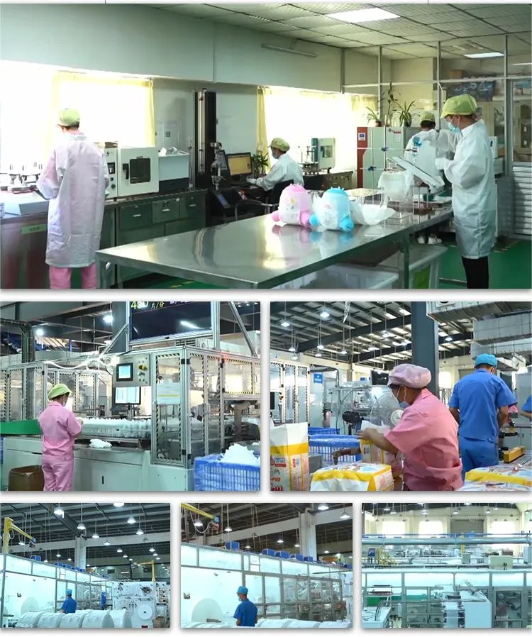 Fornecedores de Fraldas Descartáveis para Bebês por Atacado Fraldas Noturnas à Prova de Vazamentos de Dupla Camada