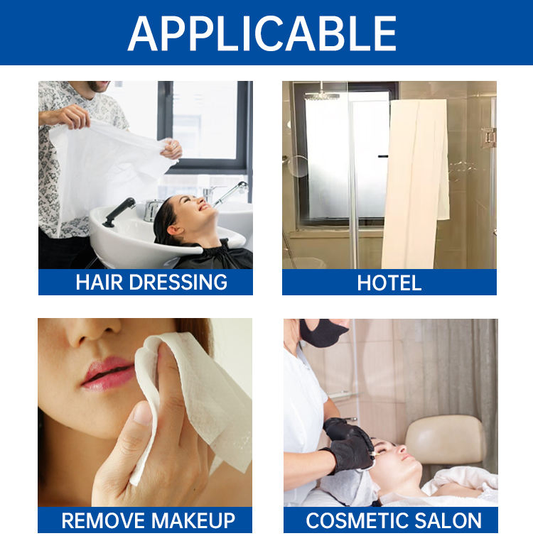 Toalha Facial Descartável Ultra Macia XL de Bamboo Removedor de Maquiagem Toalhetes Secos Rápidos para Pele Sensível em Casa ou SPA