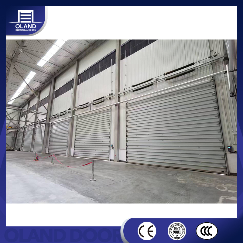 High Performance Wind Resistant Industrial Lift Overhead Sectional Sliding Door PU Foam Insulated Vertical High Lifting Gate for Factory Warehouse