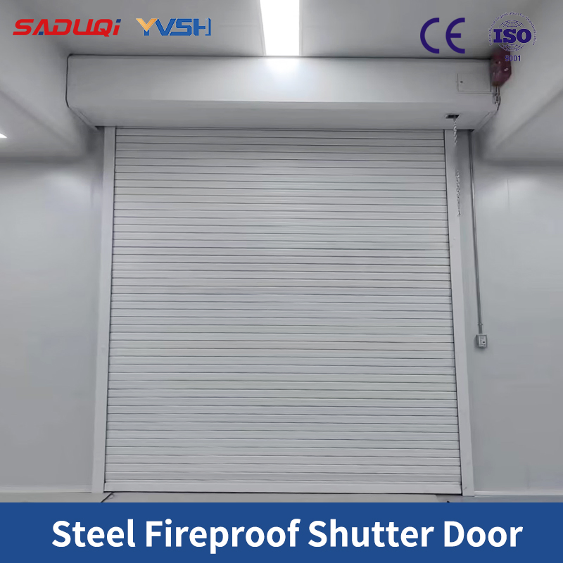 China Automatic Steel Fireproof Rolling Fire Rated Resistance Roller Shutter Door