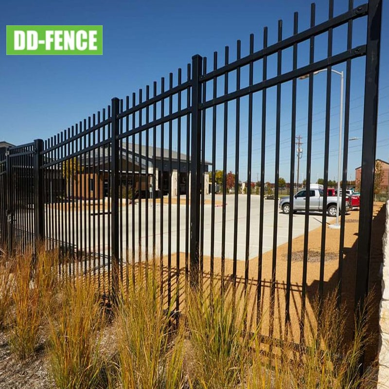 Dual Swing Wrought Iron Gate for Driveway