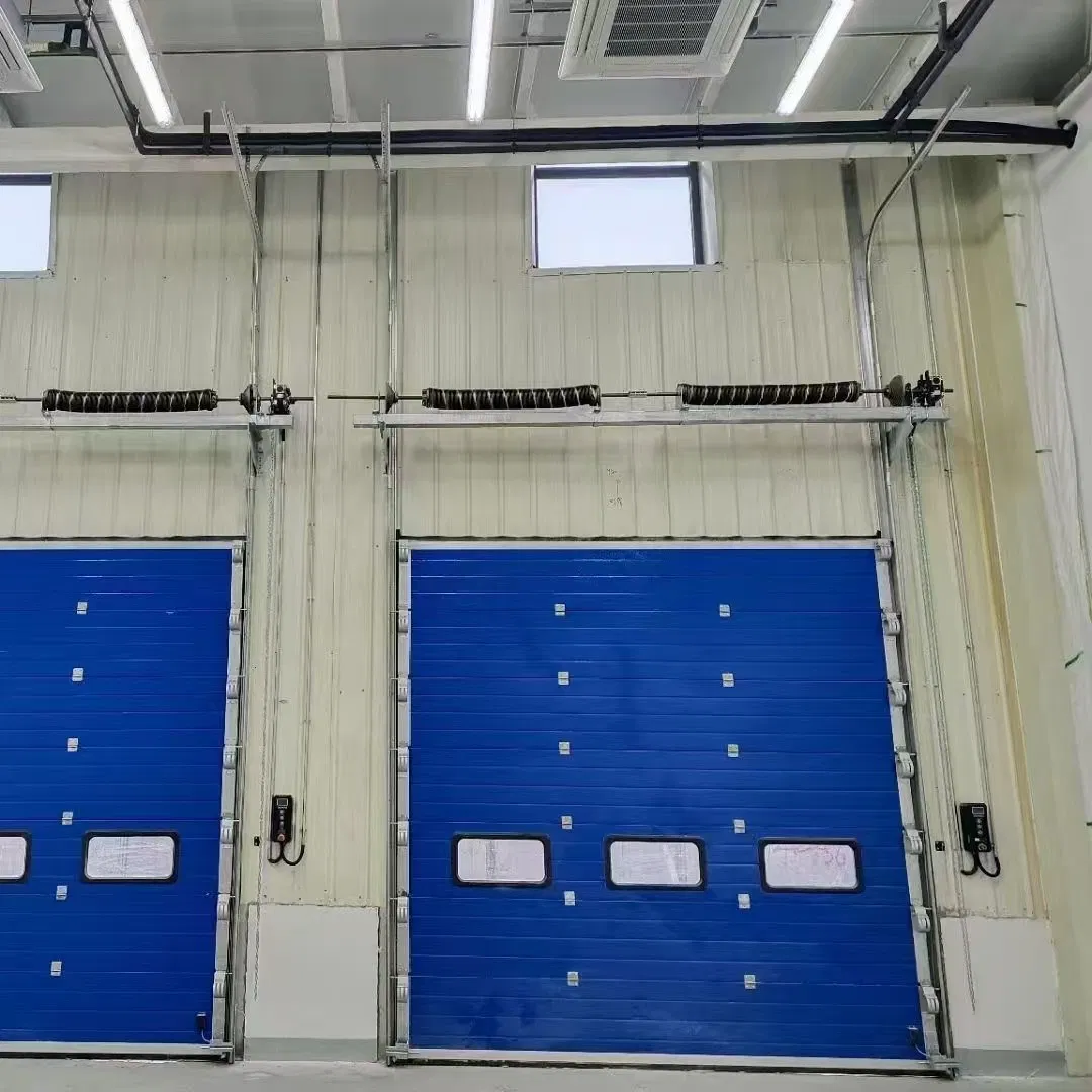 Steel Insulated Vertical Lifting Sliding Roll up Metal Sectional Automatic Industrial Overhead Lift Door for Warehouse