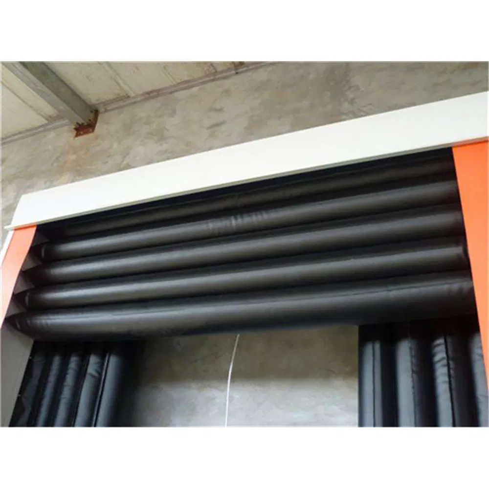Retractable Head Curtain Cold Storage Retractable Warehouse Loading Bays PVC Polyester Fabric Adjustable Anti-Crush Rubber Inflatable Dock Shelter Door Seal