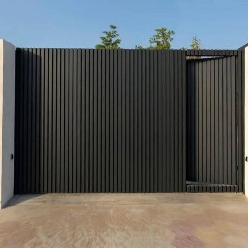 Anti-Detachment Design Smart Aluminium Invisible Frameless Grille Garage Doors